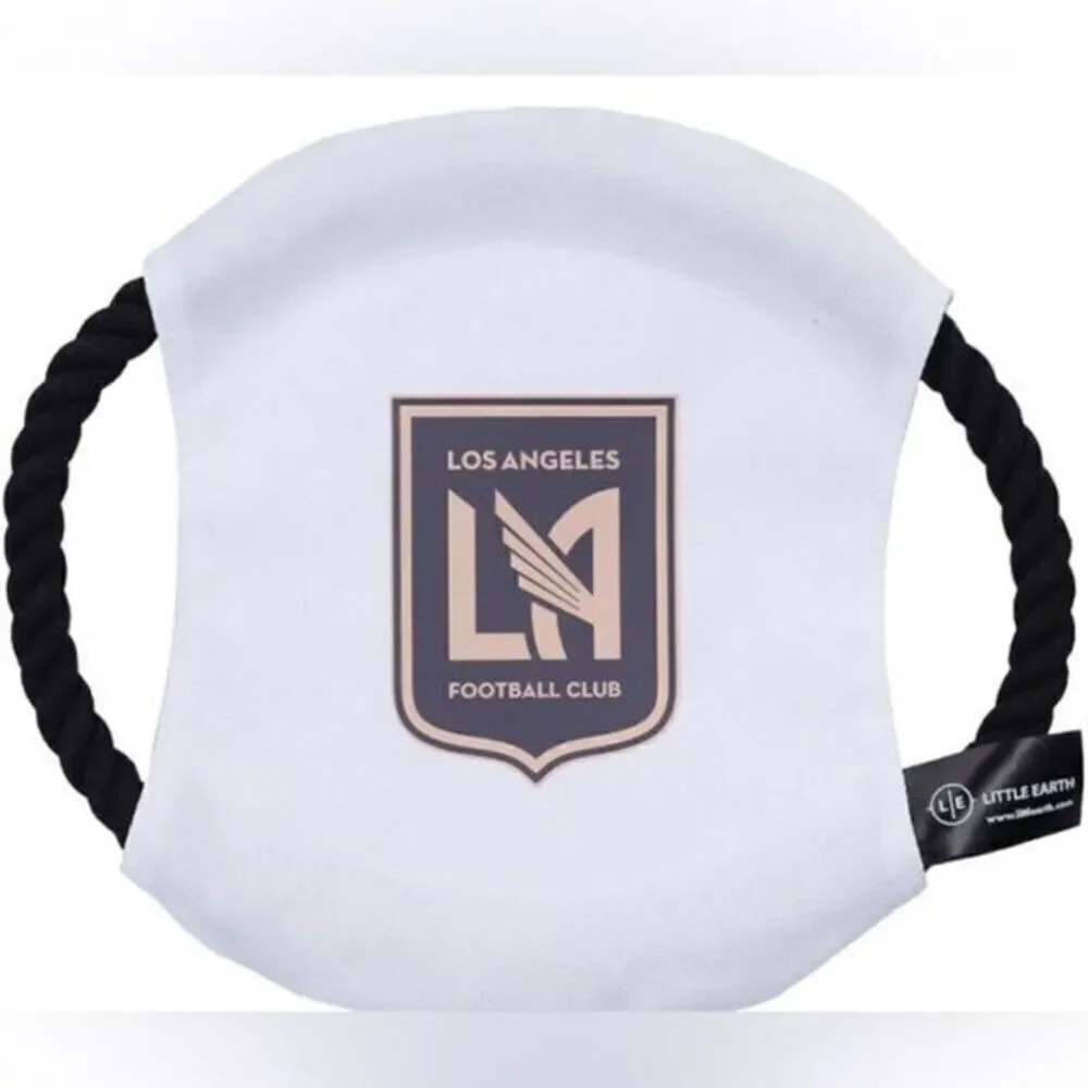 NWT Little Earth White Los Angeles Football Clup Pet Toy Flying Disc